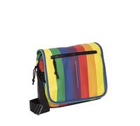 New Rebels ® Mart - Regenbogen - A5 - Mit Überschlag - Umhängetasche - 6L - Grau - 30 x 40 x 20 cm - Unisex-Erwachsene - Frauen - Handtasche