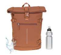 New Rebels Rucksack Damen Herren Kurierrucksack Laptop Notebook Fach Roll Top William 511306 + Flasche