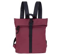 New Rebels Rucksack Damen Tim Fashion small Damenrucksack Mini Handtasche Plane + Schlüsseletui (Bordeaux-Schwarz 1255 24)