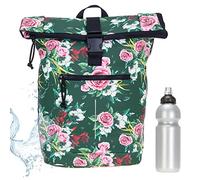 New Rebels Rucksack Plane TIM Bag Kurierrucksack Roll-up Fahrradrucksack Sport Fitness + Flasche bagboom (511318 63 Flora Green)