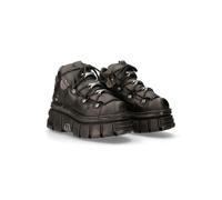 New Rock - 106 V55 Black - Girl Schuhe - Schwarz - EU 36 - Synthetic/Textile/Gummi,Kunstleder Schwarz EU 36