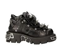 New Rock Damenstiefel Schwarz Goth Punk Design Schnürsenkel Stil m110 s1