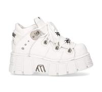 New Rock M106N-S8 Metal Weiß Unisex Herren Damen Stiefel Boots Biker Punk