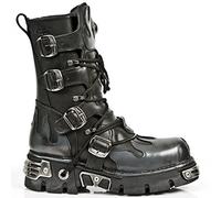 New Rock Metallic Schwarz Stiefel M.591-S2