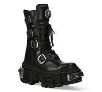 New Rock mittelhohe Gothic-Lederstiefel-WALL1473-S3 EU44