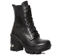 New Rock Neotyre Negro Frauen Boot schwarz EU41 Leder Biker, Gothic, Industrial, Rockwear
