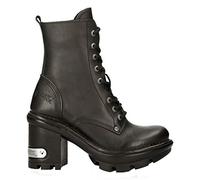 New Rock NEOTYRE07X-S1 GOTH ROCK Stiefeletten Schwarz Leder Wild Biker Fashion Punk Schuhe