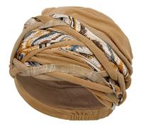 New Scarlett Boho Turban by Christine Headwear beige One Size