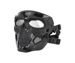 New Skull Tactical Protective Mask Outdoor Riding Personality Sandproof Mask Breathable Face War Game Cap Reduce Shock Full Face Protective Cap 1 Piec