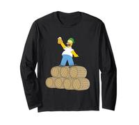 NEW The Simpsons St. Patrick's Day Homer Duff Beer Barrels Langarmshirt
