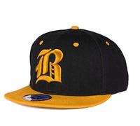 New Unisex Snapback Mütze Cap Gothic 3D B Flexfit Baseball Kappe Damen Herren Hut Caps Snap Back (B Yellow Yellow)