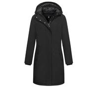 NEW VIEW Damen Funktionsjacke Parka mit Kapuze Frida Regenjacke wasserdicht L60359FC00 Schwarz (Black) XL