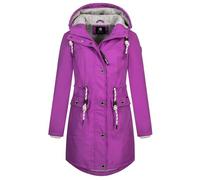NEW VIEW Damen Regenjacke wasserabweisender Parka mit Kapuze Annika Long L60273FC17 Pink (Cattleya Orchid) M