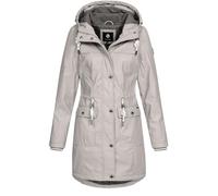 NEW VIEW Damen Regenjacke wasserabweisender Parka mit Kapuze Annika Long L60273FC20 Kitt M