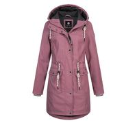 NEW VIEW Damen Regenjacke wasserabweisender Parka mit Kapuze Annika Long L60273FC21 Altrosa (Wistful Mauve) XXL
