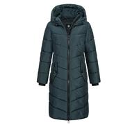 NEW VIEW Damen Steppmantel gesteppter Parka mit Kapuze wasserabweisend L60422FC00 Petrol Grün (Petrol Green) XL