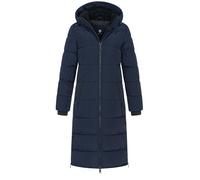 NEW VIEW Damen Steppmantel gesteppter Winterparka mit Kapuze wadenlang Julia 3 L60412FC01 Navy (Dark Sapphire) L