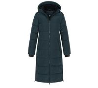 NEW VIEW Damen Steppmantel gesteppter Winterparka mit Kapuze wadenlang Julia 3 L60412FC01 Petrol (Petrol Green) XXL