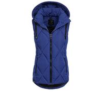 NEW VIEW Damen Steppweste L70020FC01 gesteppte Weste mit Kapuze Kobalt Blau (Sodalite Blue) M