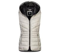 NEW VIEW Damen Steppweste L70044FC gesteppte Damenweste mit Kapuze01 Beige (Pumice Stone) L