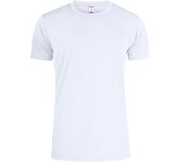 CLIQUE - T-Shirt für Herren, Basic Active-T, Mikrofaser, Schweißband, Seitennähte, Slim-Fit, Weiß, XXL