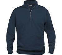 CliQue Unisex Erwachsene Basic Half Zip Sweatshirt, blau, XXL