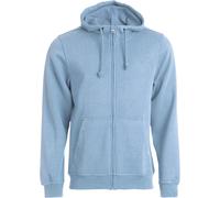 Clique - Herren Kapuzen-Sweatjacke 'Basic Hoodie' / hellblau (57), XS
