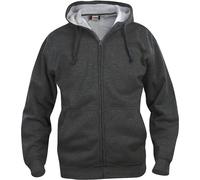 Clique - Herren Kapuzen-Sweatjacke 'Basic Hoodie' / anthrazit meliert (955), S