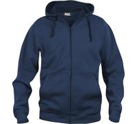 CliQue Herren Basic Full Zip Hoody Kapuzenpullover, Blickdicht, Blau (Dark Navy), XL