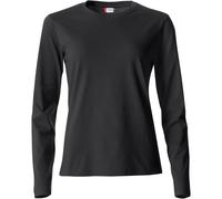 CLIQUE Basic Langarmshirt Damen 99 - schwarz S