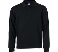 New Wave Basic Poloshirt Langarm | schwarz | Herren | 5XL | 021032-99 5XL