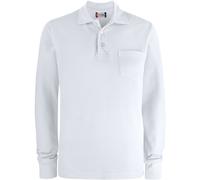 New Wave Basic Poloshirt Pocket Langarm | weiss | Herren | 2XL | 028235-00 2XL