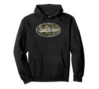 New Wave Camo Vintage Throwback Classic Aesthetic Pullover Hoodie