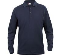 Clique Poloshirt Classic Lincoln 580 Langarm Dunkelblau Herren 5XL