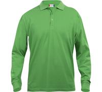 CliQue Herren Classic Long Sleeve Polo Poloshirt, Green (Apple Green), M