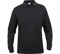 CLIQUE Classic Lincoln langarm Poloshirt Herren 99 - schwarz 3XL