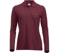 CLIQUE Classic Marion langarm Poloshirt Damen 38 - bordeaux L