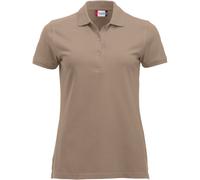 CliQue Damen Regular Fit Poloshirt,Beige (Caffe Latte), 36 EU (Herstellergröße:Small)