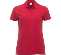 CliQue Damen Regular Fit Poloshirt,rot, 40 EU (Herstellergröße:Large)