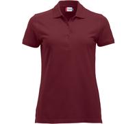 CliQue Damen Regular Fit Poloshirt,Rot (Burgunderrot), 36 EU (Herstellergröße:Small)