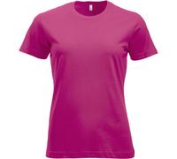 CLIQUE - T-Shirt Halbarm New Classic-T Damen Baumwolle Jersey Frühling Sommer in verschiedenen Farben und Größen erhältlich, Himbeere, XX-Large
