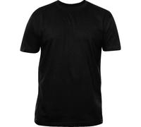 CLIQUE - Herren Premium-T T-Shirt mit Rundhalsausschnitt, aus Baumwolle Jersey, Schweißband, elastischer Kragen, Slim-Fit, Schwarz , XXL