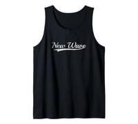New Wave Vintage Inspired Throwback Varsity Graphic Tank Top