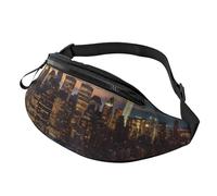 New York City Landschaftsbauchtasche für Herren und Damen, wasserdichte Sport-Hüfttasche, modische Gürteltasche, Umhängetasche, Hüfttasche mit verstellbarem Riemen, große Schultertasche, Geldbörse für