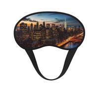 New York City Scenery Schlafmaske für Seitenschläfer, lichtblockierende Nachtmasken zum Schlafen, Augenmaske für Damen und Herren, Augenabdeckung, weicher, bequemer Augenschatten für Reisen