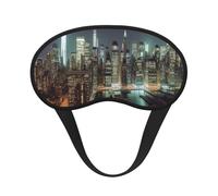 New York City Schlafmaske für Seitenschläfer, lichtblockierende Nachtmasken zum Schlafen, Augenmaske für Damen und Herren, Augenabdeckung, weicher, bequemer Augenschatten für Reisen, Nickerchen