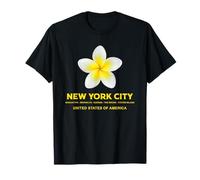 New York City Tropical Flower - Cute NYC Frangipani Flower T-Shirt