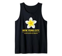 New York City Tropical Flower - Cute NYC Frangipani Flower Tank Top