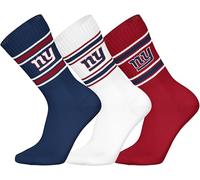 NEW YORK GIANTS 3pk Crew Socks - DBL/WHT/RED - 39/42