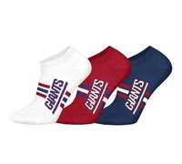 New York Giants 3pk Sneaker Socks - WHT/RED/DBL - 39/42